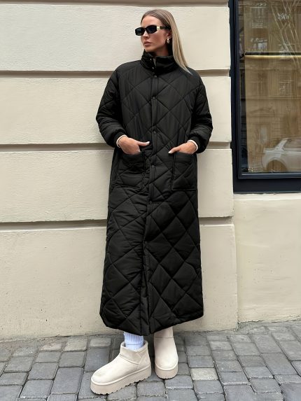 Plus Size, Women's Winter Plush-Lined Coat - Thickened Warm Stand Collar Winter Coat for -10??C, Plus Size Friendly with Large Pockets, Machine Washable Elegant Outerwear in Brown & Maroon (Elegant Special Collection)